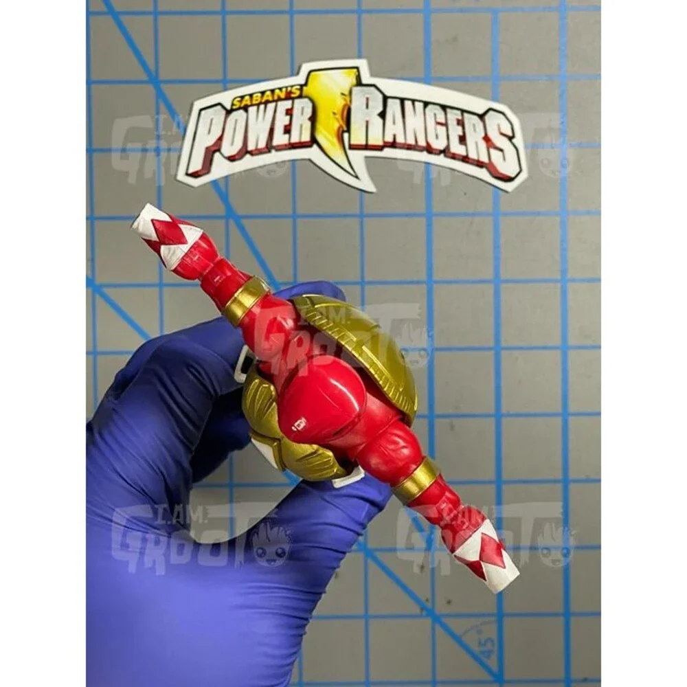Power Rangers Lightning Collection Red Ranger Raphael TMNT Crossover Incomplete - Picture 4 of 6